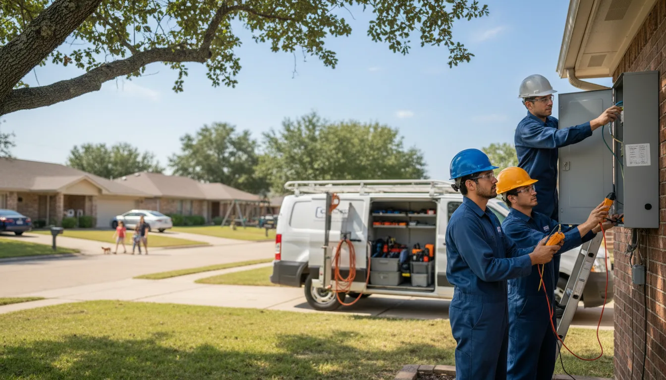 Certified electrician providing emergency electrical services in Slovan, PA